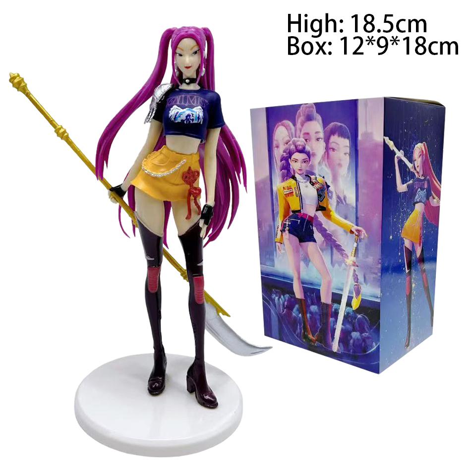 K-pop Girls Anime Figure Toys PVC Movable Joints Action Figure Rumi Mira Zoey Model Dolls Kids Birthday Decoration Toy Gift