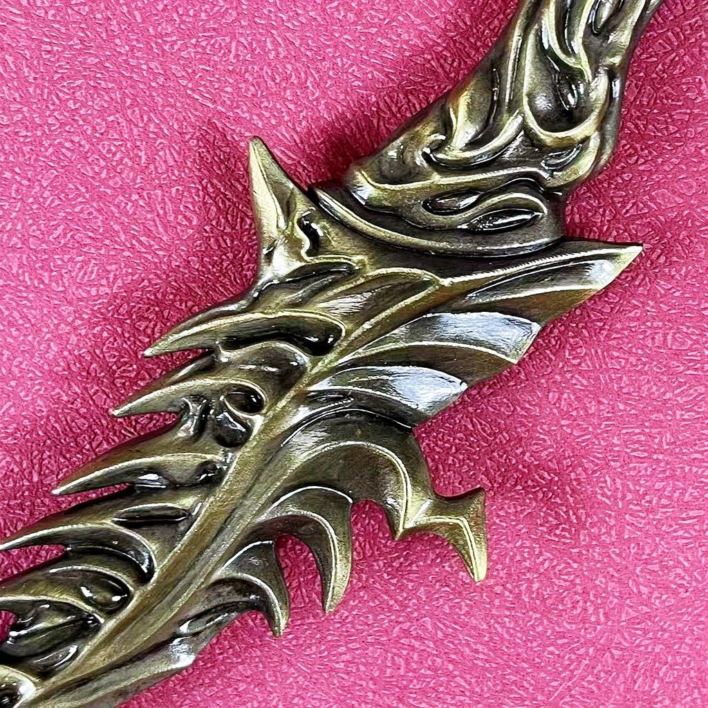 8.6inch Anime Elden Katana Metal Damascus Steel Sword Ninja Knife Elden Real Size Japanese Katana Original Samurai Sabre Toy