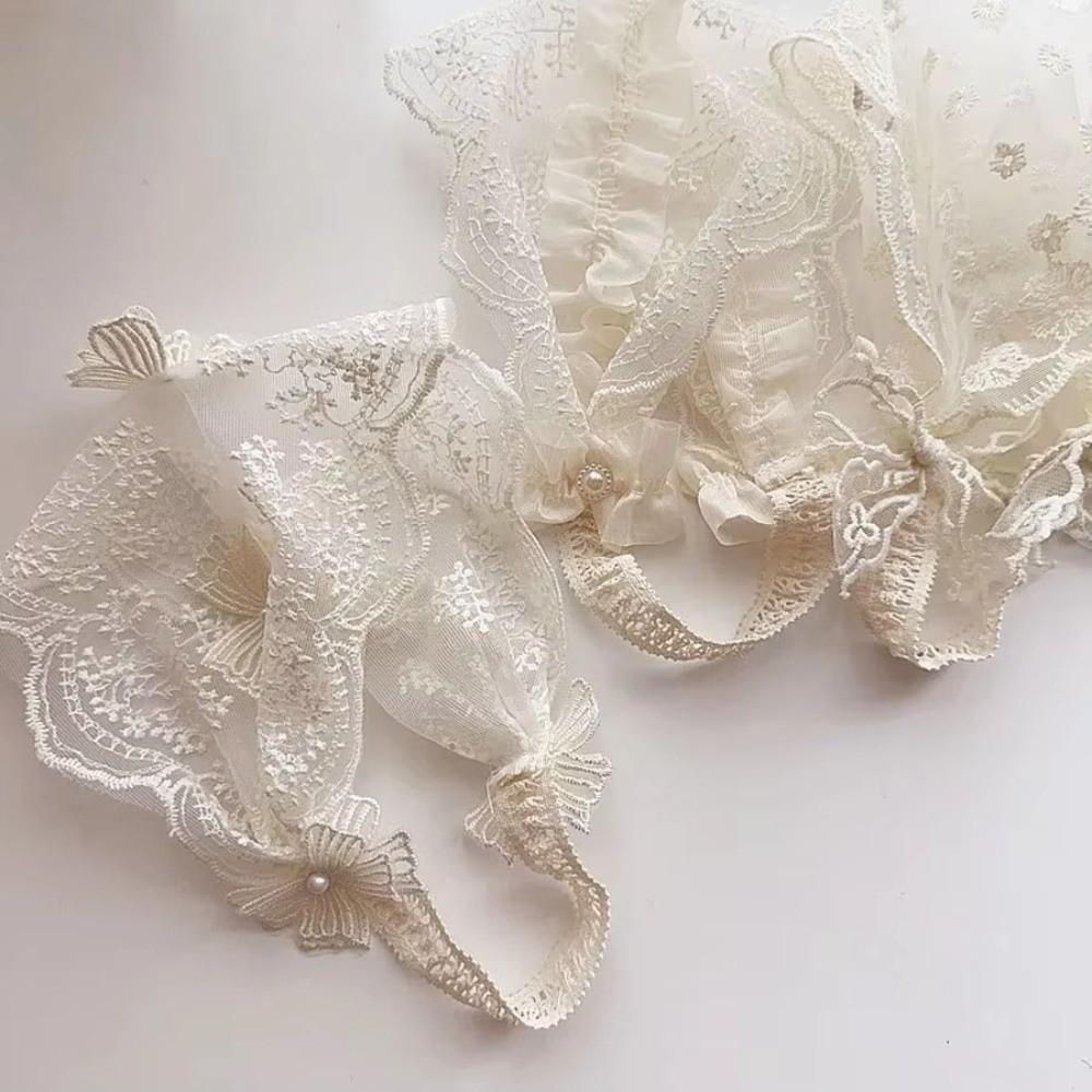 Hair Accessory Hollow Headband Elastic Lace Flowers Headwear White Cute Head Hoop Princess Girl