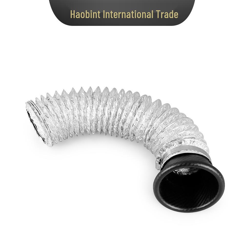 Universal Carbon Fiber Pattern Air Intake Funnel Kit for Front Bumper