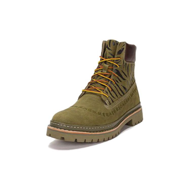 CLOT x Timberland Future73 Slip Resistant Durable Short Outdoor Boots Men boots Army-Green A66JK