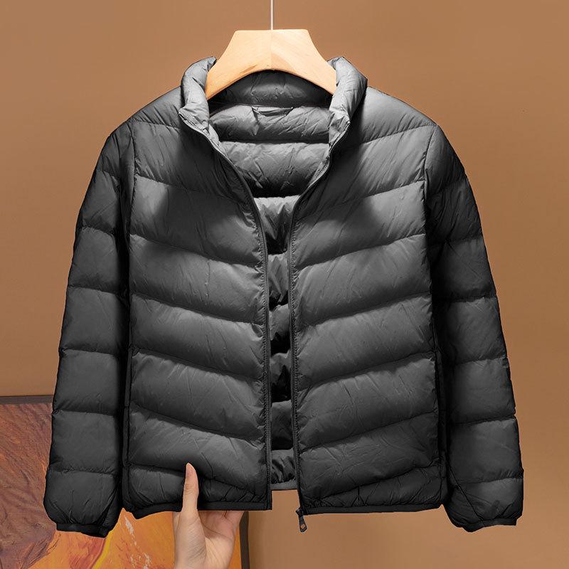 2025 Kids' Autumn-Winter Lightweight Down Short Jacket - Stand-Up Collar, Warm for Boys & Girls