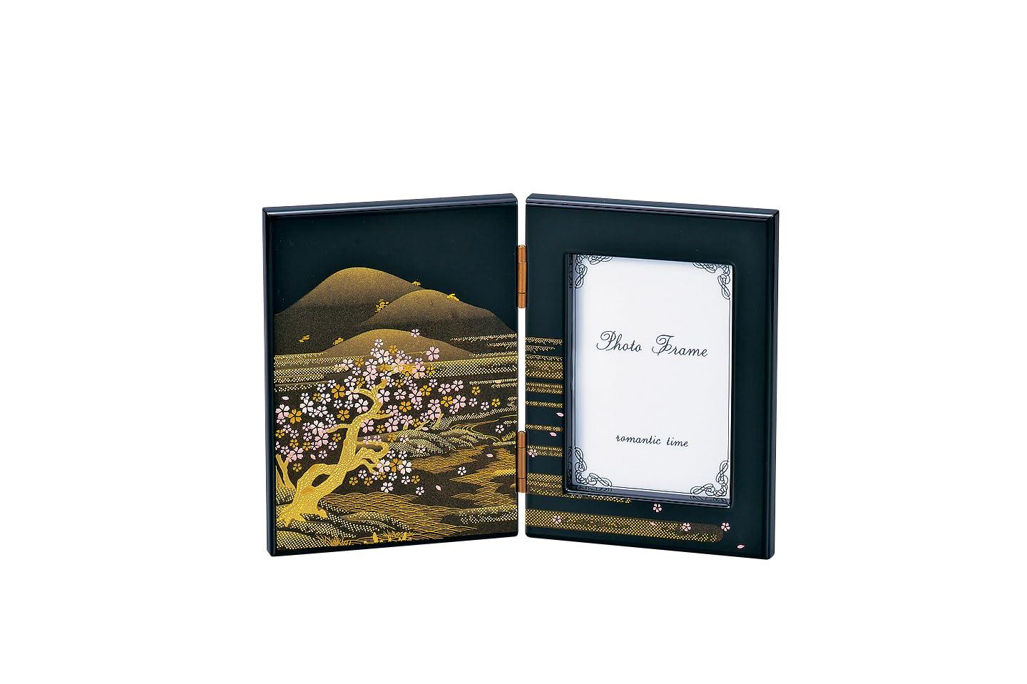 

Nakatani Brothers Yamanaka Lacquer Tenpyo Style Panel & Picture Black Yoshino Landscape 37-3002