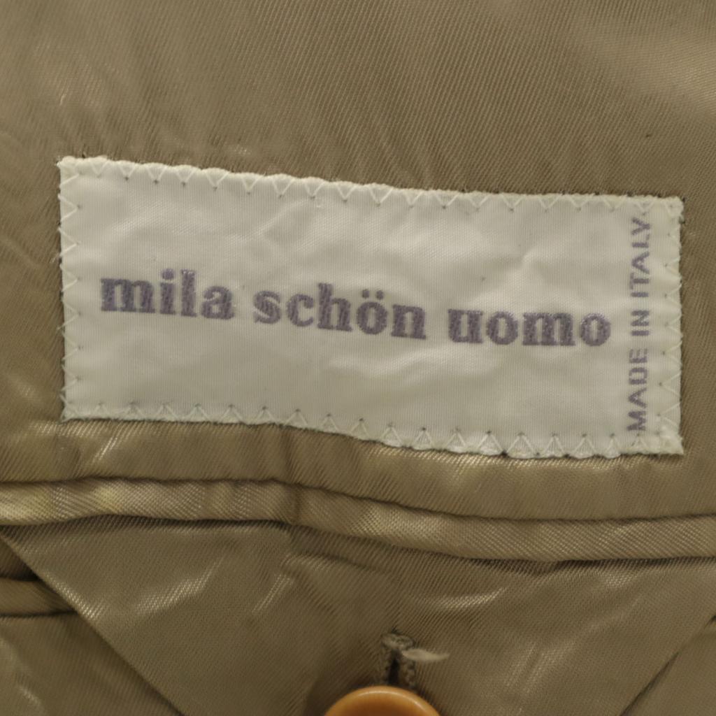 mila schon uomo Check Pattern tailored jacket 52 Yellowish green Men's Used