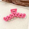 Women Hair Claw Hollow Heart Design Strong Hold Non Slip Hairpins Back Head Shower Hair Clips Hair Accessories