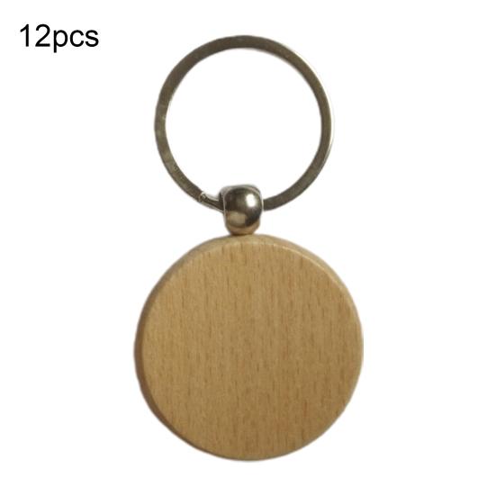 

Универсальный брелок-подвеска DIY гладкая поверхность дерева DIY деревянный кулон брелок 1