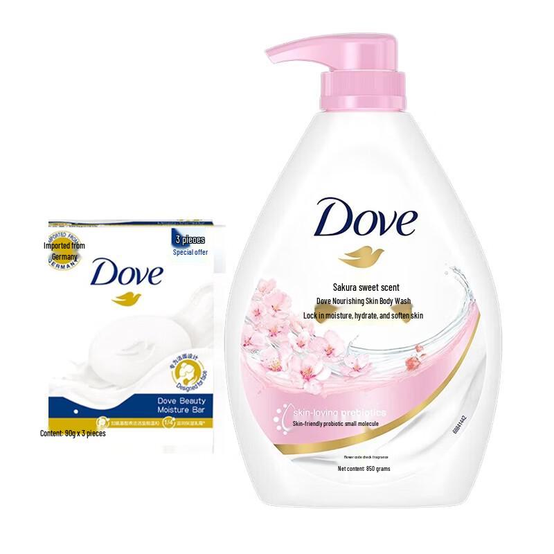 Dove Цветение Вишни Сладкий Аромат Молочко для Душа и Мыло