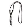 Natural Xizang Seven Treasures Old Ninth-Eyed Agate Turquoise Beaded Scarf Necklace Jadeite Pendant Ribbon Gift Kit