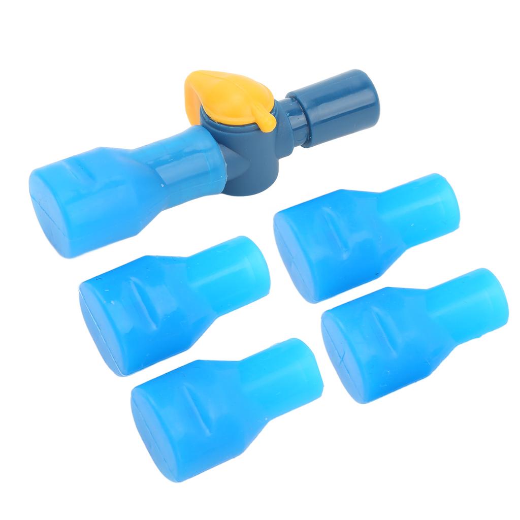 5 Stück Wasserbeutel Beißventil Lebensmittelqualität Silikon mit geradem Schlauchverbinder Wasserbeutel Saugdüse