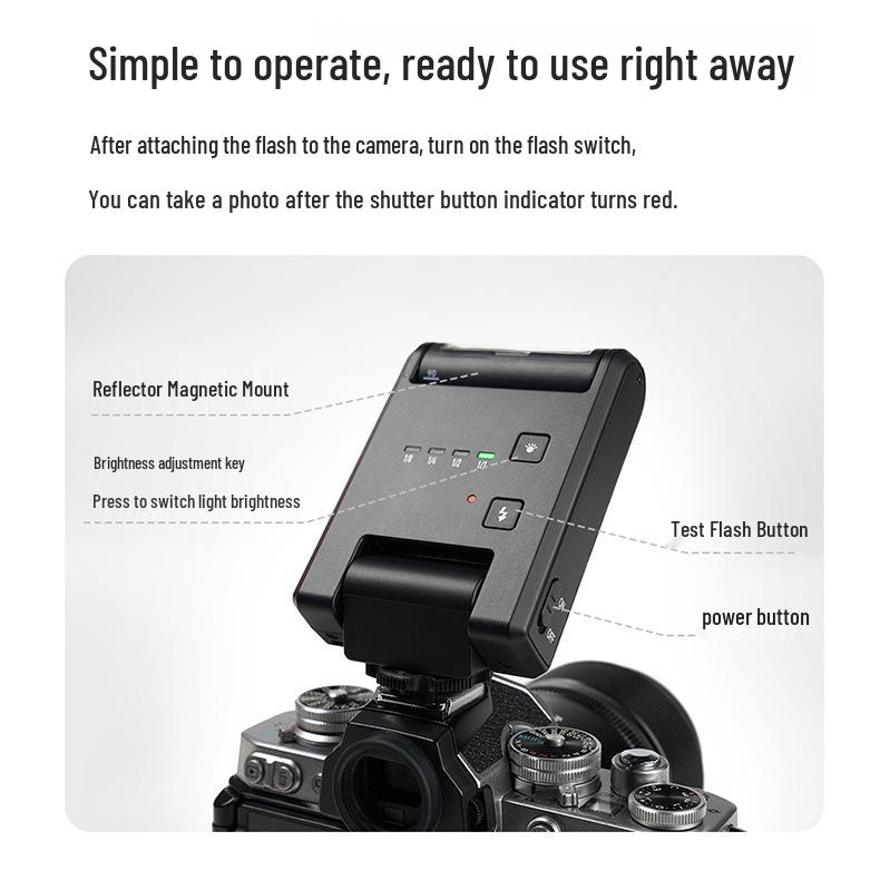 Yongnuo YN6 Mini On-Camera Flash with Built-in Battery for Nikon & Fuji Mirrorless Hot Shoe Cameras