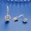 Exquisite S925 Silver Moissanite Tassel Stud Earrings for Women
