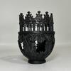 Gotische Decoratieve Kandelaar 3D Geprint Vintage Middeleeuwse Zuilkaarsenstandaard voor Tafel Haard Decoratie