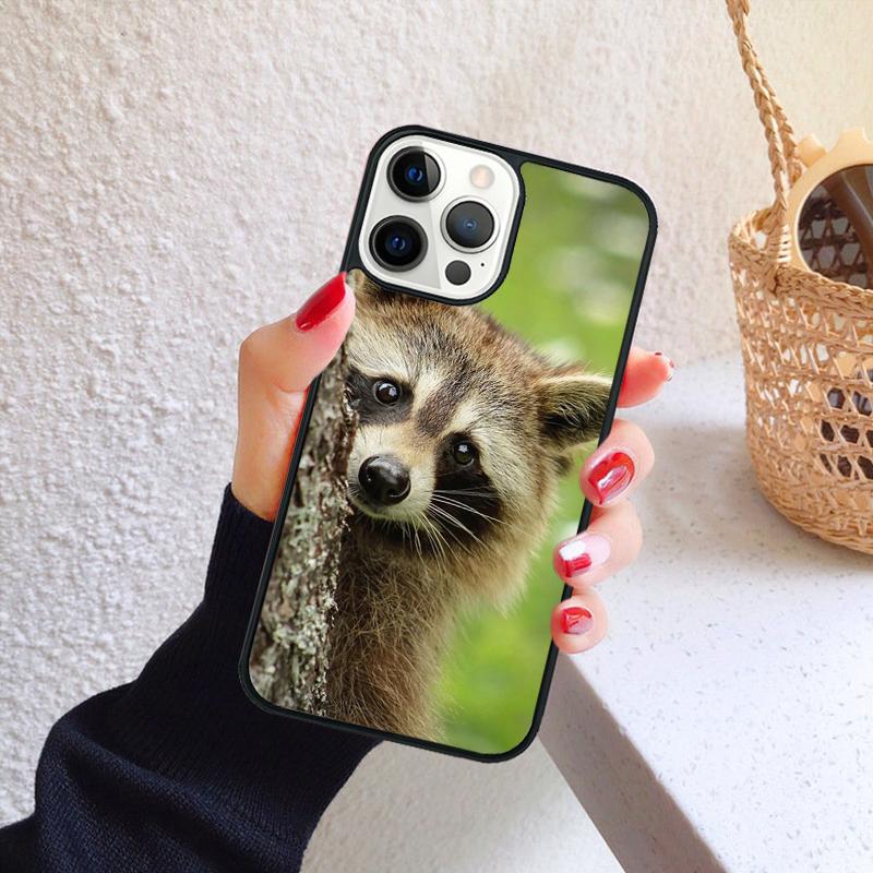 Kawaii Baby Raccoons Racoons Phone Case for iPhone 17 Air 16 Coque 15 14 12 13 PLUS 11 PRO MAX Back Cover Fundas Shell