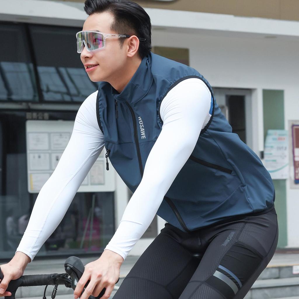 Wosawe Unisex Motorrad Radfahren Wandern Laufen Winddicht Wasserabweisend Langlebig Sport Reflektierend Atmungsaktiv Fahrweste