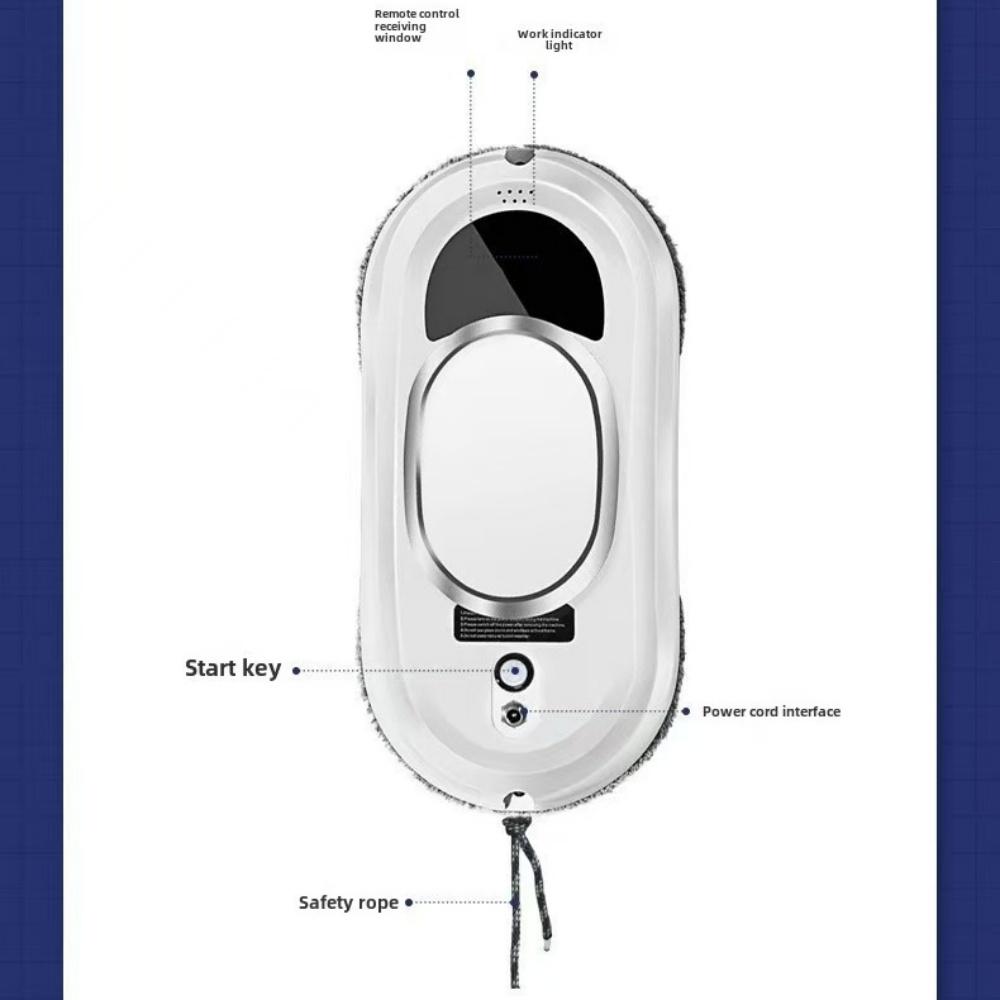 Smart Window Cleaning Robot with Ultrasonic Spray Strong Suction