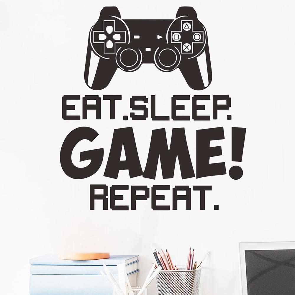 Kreskówkowa Konsola do Gier Sypialnia Salon Przedpokój Dom Naklejki Upiększające Ścianę