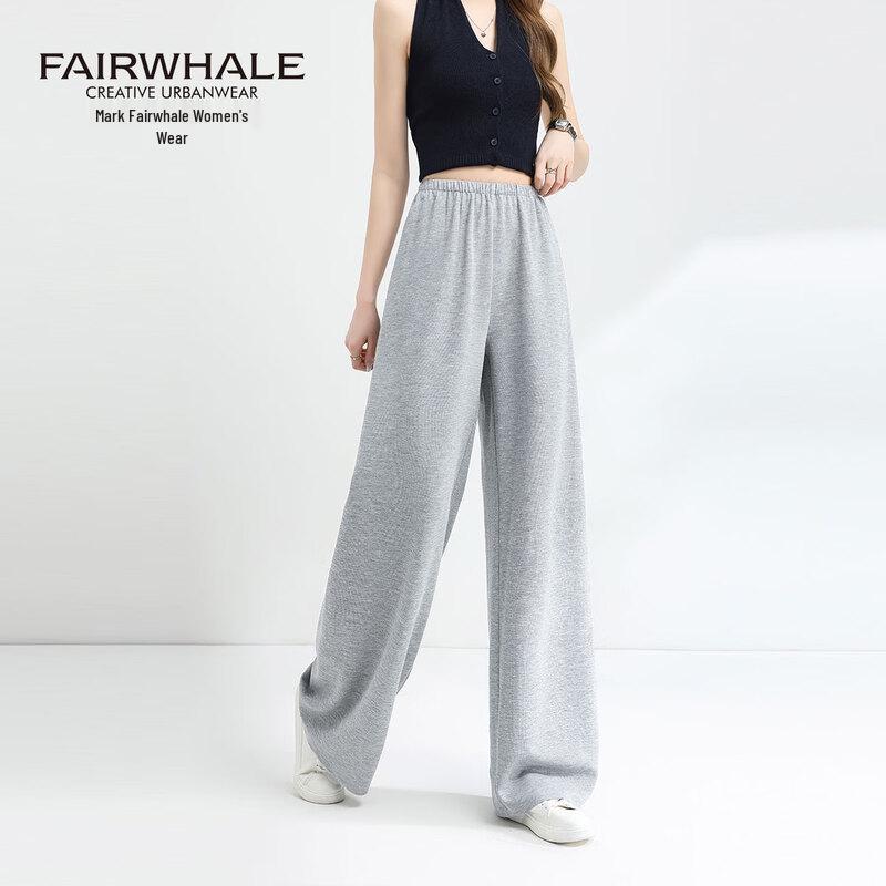 Mark Fairwhale Women s High-Waist Drape Straight-Leg Pants M