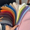 Wool Triangle Scarf For Women Fashion Warm Knitted Solid Color Soft Wool Triangle And Wrap Bandana Pashmina Scarves