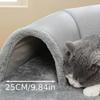 U-shaped Cat Tunnel Bed Removable Washable Play Mat Warm Cat House  Pet Interactive