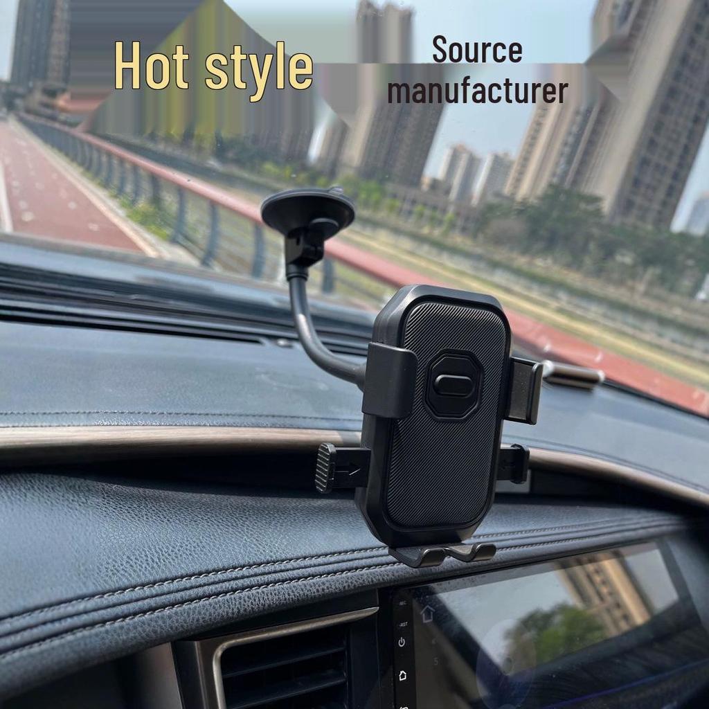 Universal Long Arm Flexible Car Phone Holder with Automatic Lock and Air Vent Clip