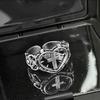 Modern Love Crosses Statement Ring Trendy Minimalist Finger Rings Jewelry For Casual Or Formal Occasions Gift