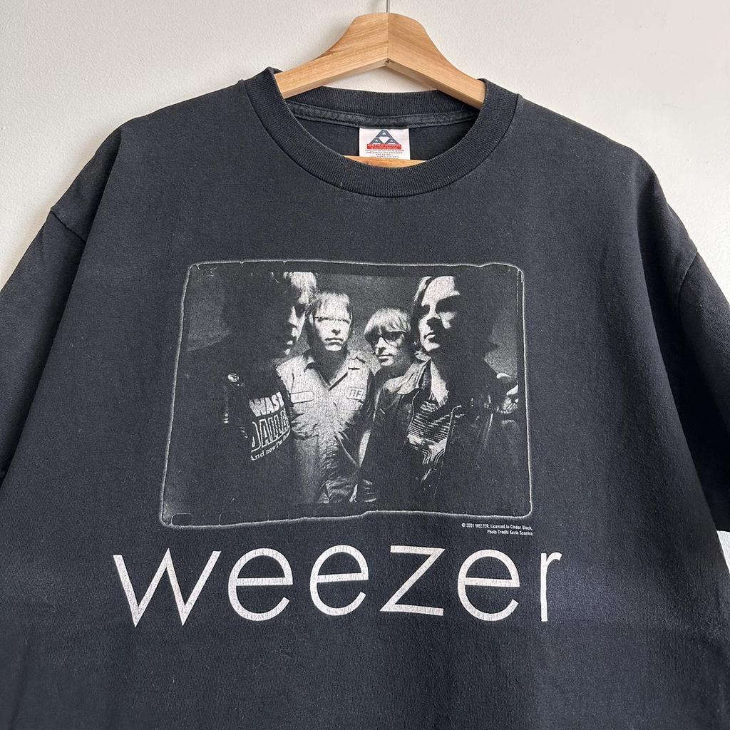 26 Reprint Weezer Shirt 90s Black Short Sleeve Unisex T Shirt Classic NH14013 Unisex T-Shirt