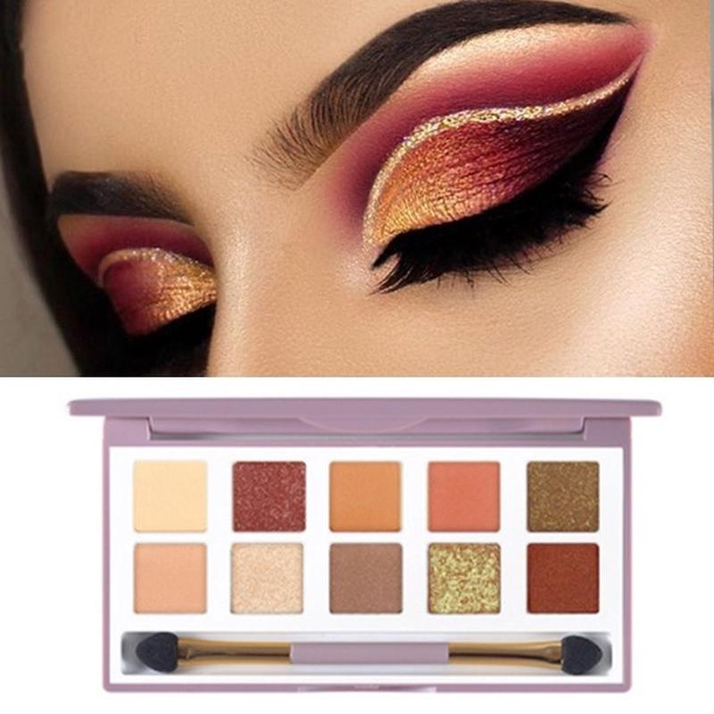 10 Culori Fard Profesional Ochi Umbra Pigment Sclipici Praf De