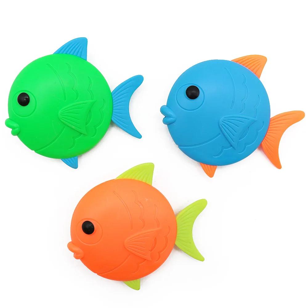 Children's Diving Toys Set Summertime Swimming Pool Treasure Hunt Diving Toy Torpedo Fish Plants Dolphin Buoy Water Toys Gifts