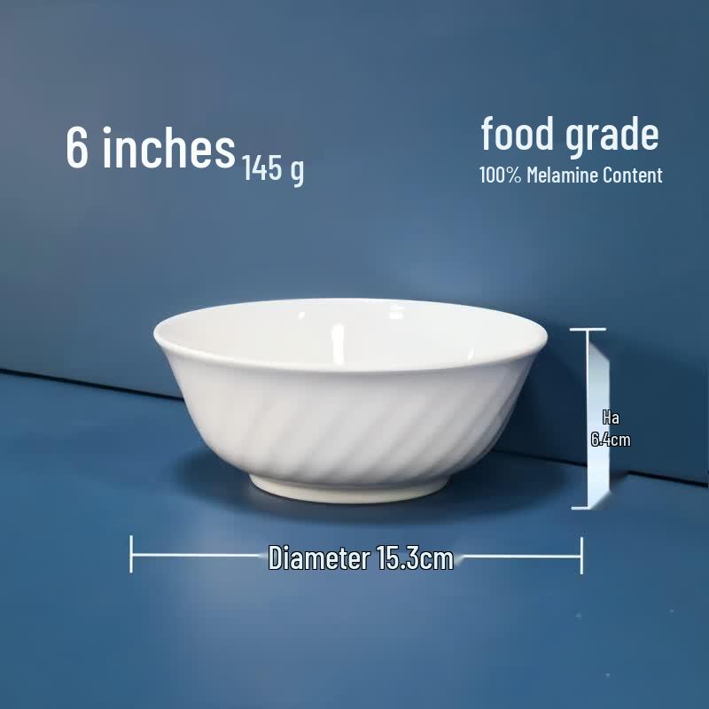 Haisidike A5 Food Grade Melamine White Commercial Bowls