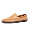 2025 direct supply new Doudou shoes men's fashion breathable casual leather shoes trendy and lightweight one-pedal lazy shoes