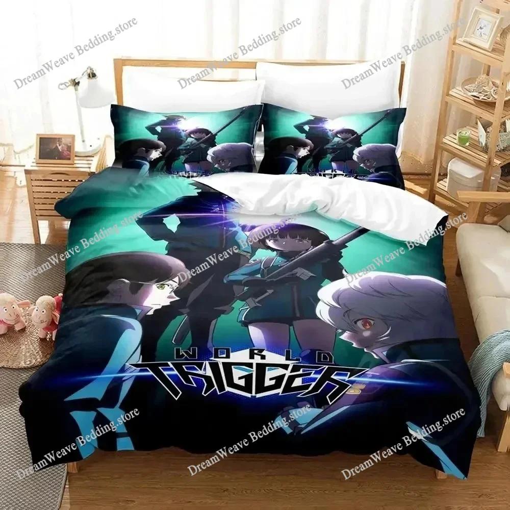Anime Osamu Mikumo World Trigger Bedding Set Duvet Cover Bed Set Quilt Cover Pillowcase Comforter King Queen Size Boys Adult963