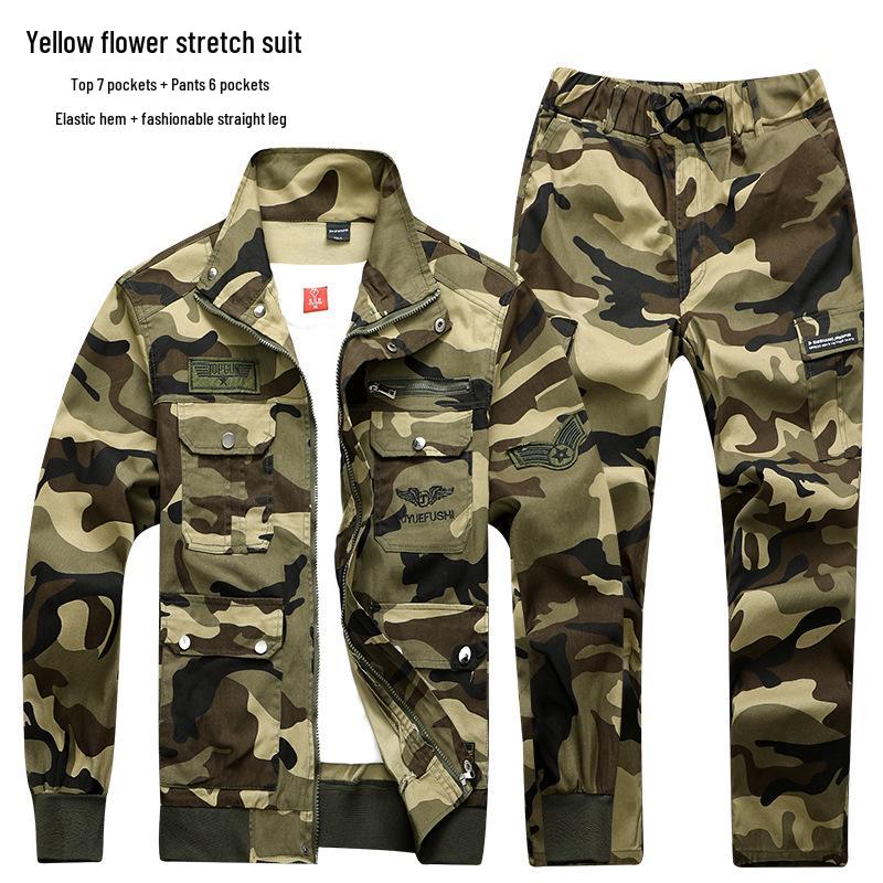 Camouflage Long Sleeve Workwear Suit for Welding & Auto Repair