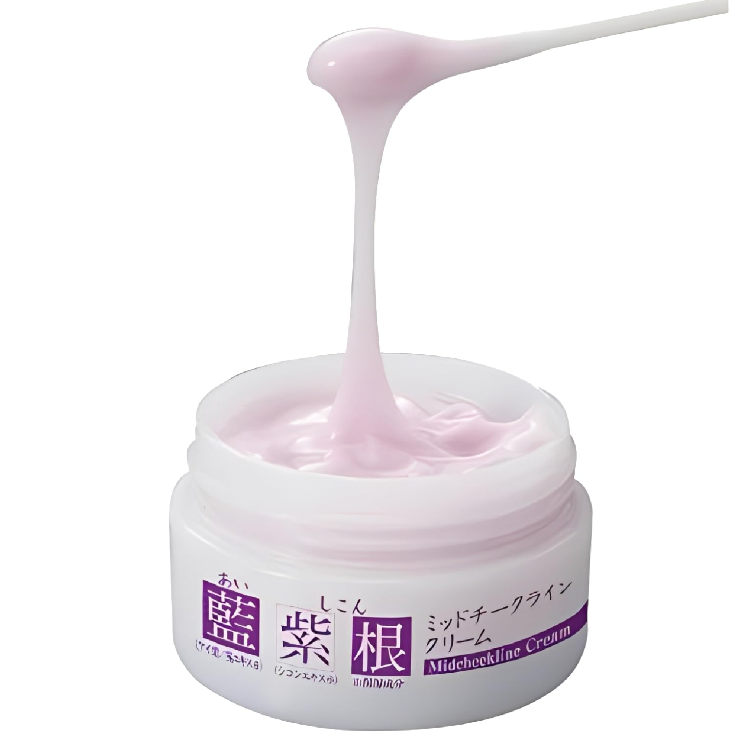

Lithospermum erythrorhizon extract skincare cheek line cream. Contains indigo extract to address under-eye hollows and signs of aging. Lifting cream