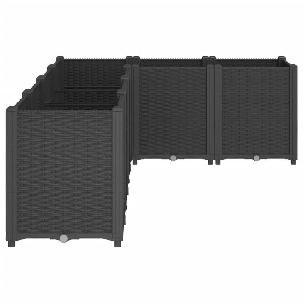 Planter Box Black 160x120x53 cm PP