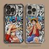 One Piece Luffy Cute Case for Apple iPhone 13 12 11 Pro Max 17 Air 16 15 14 Plus 16e Clear Cover