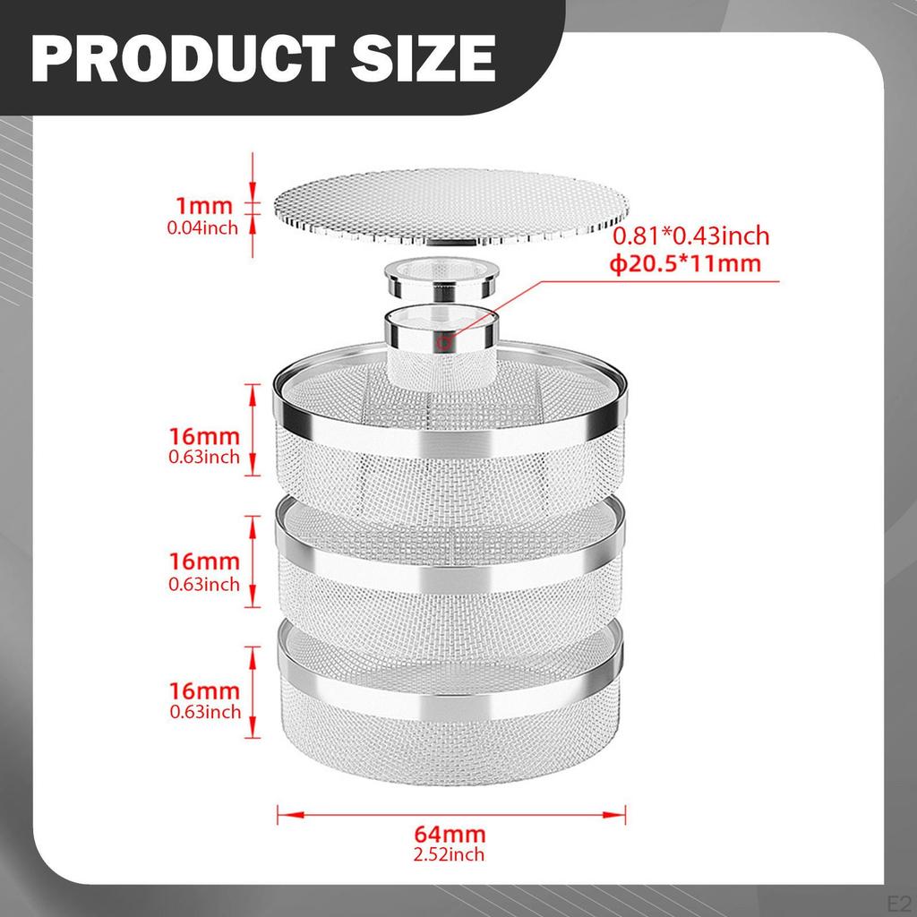 4Pcs Stackable Watch Cleaner Baskets Washing Storage Tray Container Repair Mesh Holder for