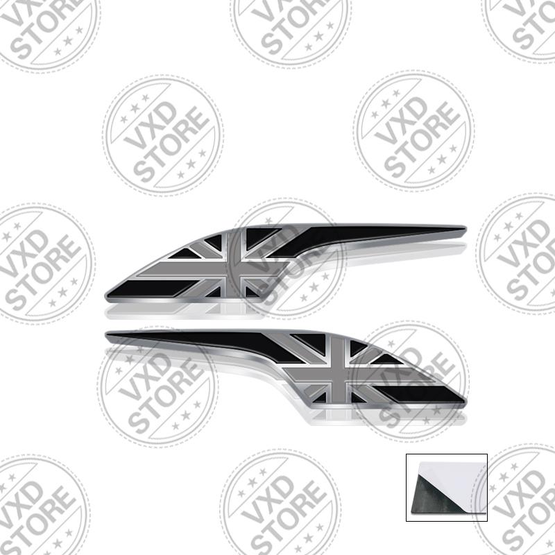 3D UK British Flag Grille Emblem METAL Rear Trunk Car Badge sticker For Abarth Land Rover Jaguar Skoda seat MINI Copper Fiat SS10