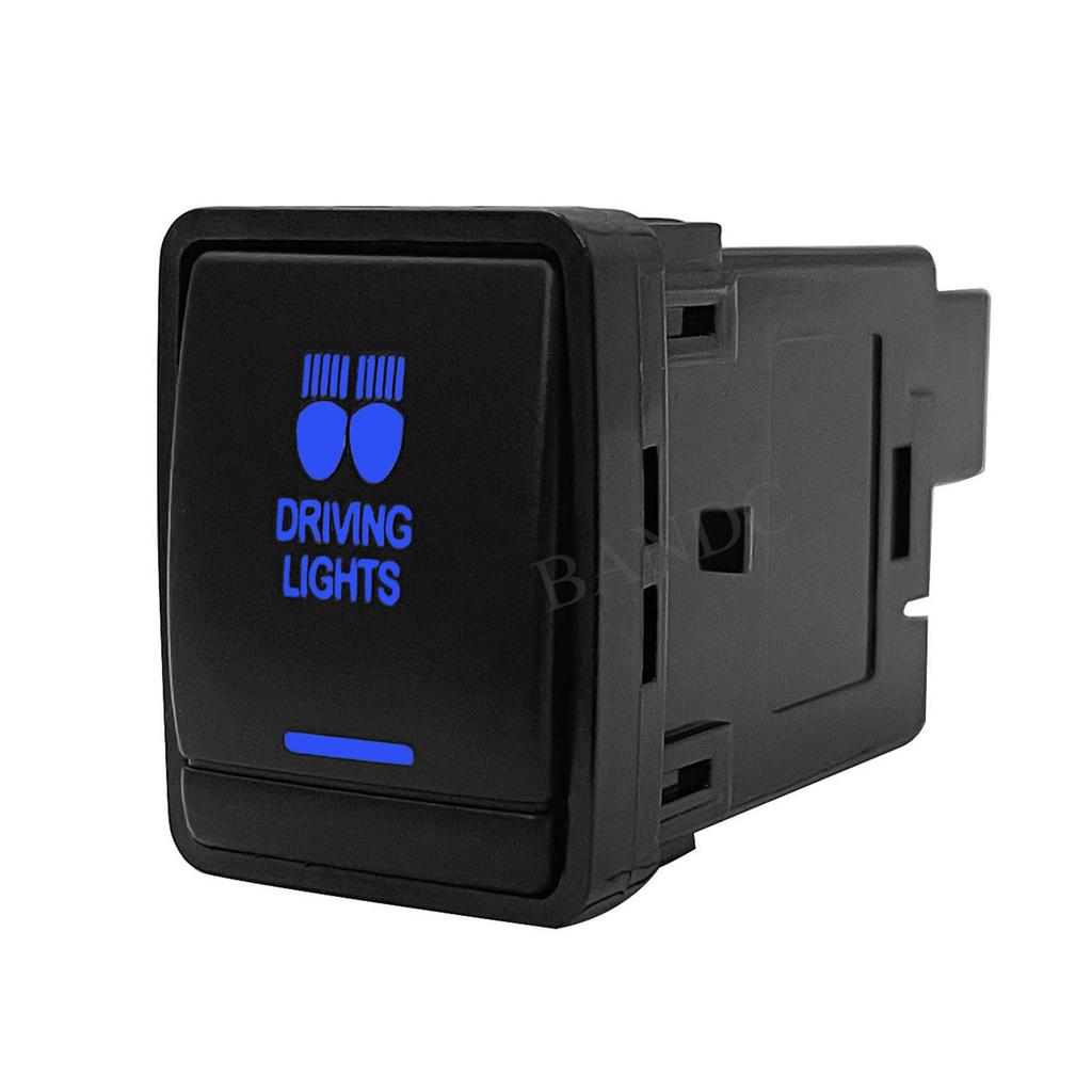 Blue Led Push Button Switch with Wiring Connector for Nissan Navara NP300 X-Trail Pathfinder 3Amp/12V Cup Holders 5