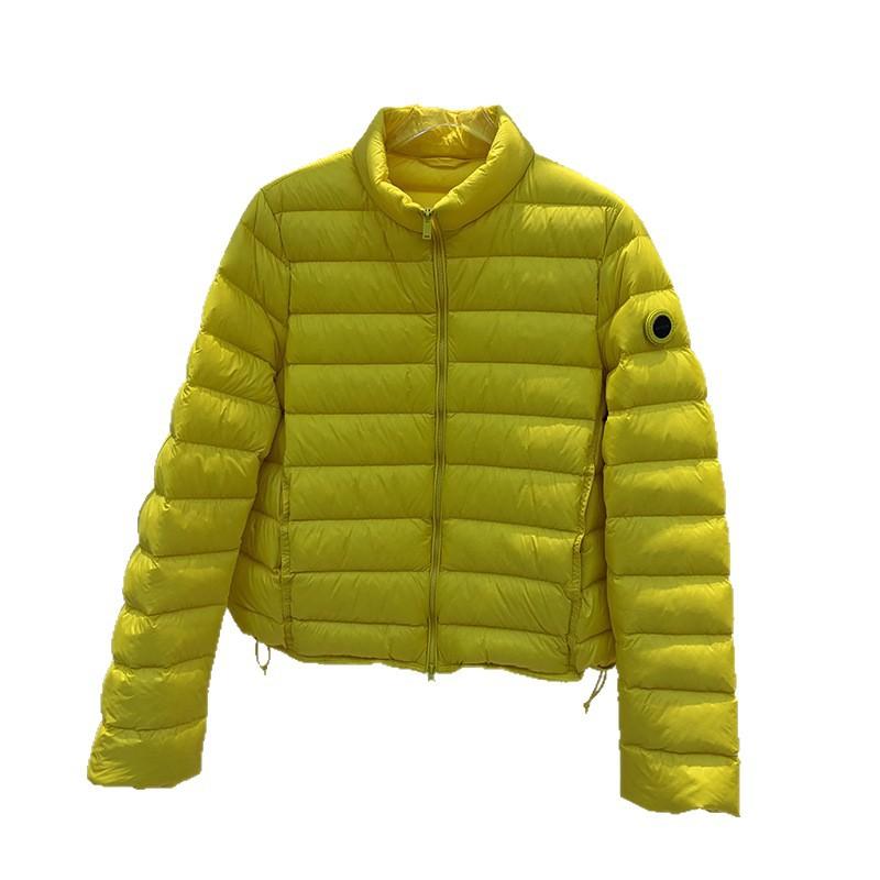 New stand-up collar ribs down jacket women's short light and casual versatile white duck down fashion jacket winter