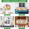 1PC Artificial Flowers Wedding Bride Bouquet Valentine's Day Garden Festival Vases Home Room Decor Fake Silk Roses Hydrangea Diy