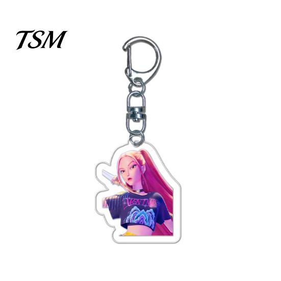 Character Keychain Witch Hunter Acrylic Anime Pendant Holder Exquisite Vivid Expression Bag Accessory