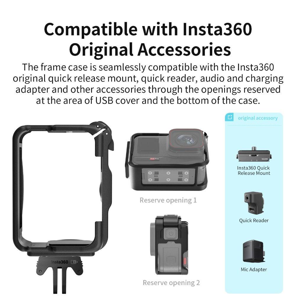 ABS Rabbit Cage Frame For Insta360 Ace Pro 2 Quick Release Protective Frame For 360 Ace Pro Camera