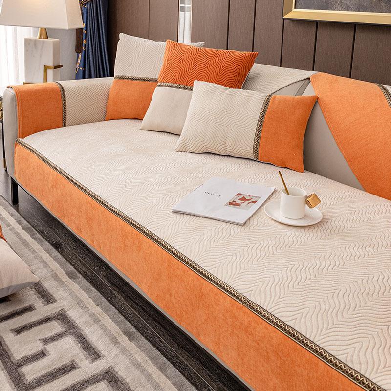 Light Luxury Chenille Jacquard Sofa Cushion All-Inclusive Universal Cover New Non-Slip Seat Cushion Anti-Cat Scratch Cover