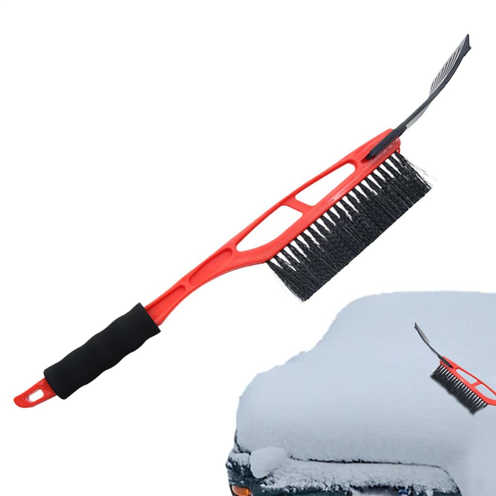 2 in 1 Car Snow Brush and Ice Scraper Car Scraper Snow Brush Ergonomic EVA Grip Window Ice Scraper Snow Cleaner For Car SUV