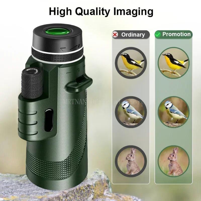 80x100 Zoom 50000M HD Bak4 Portable Powerful Binoculars Long Range Professional Telescope Monocular Hunting Camping