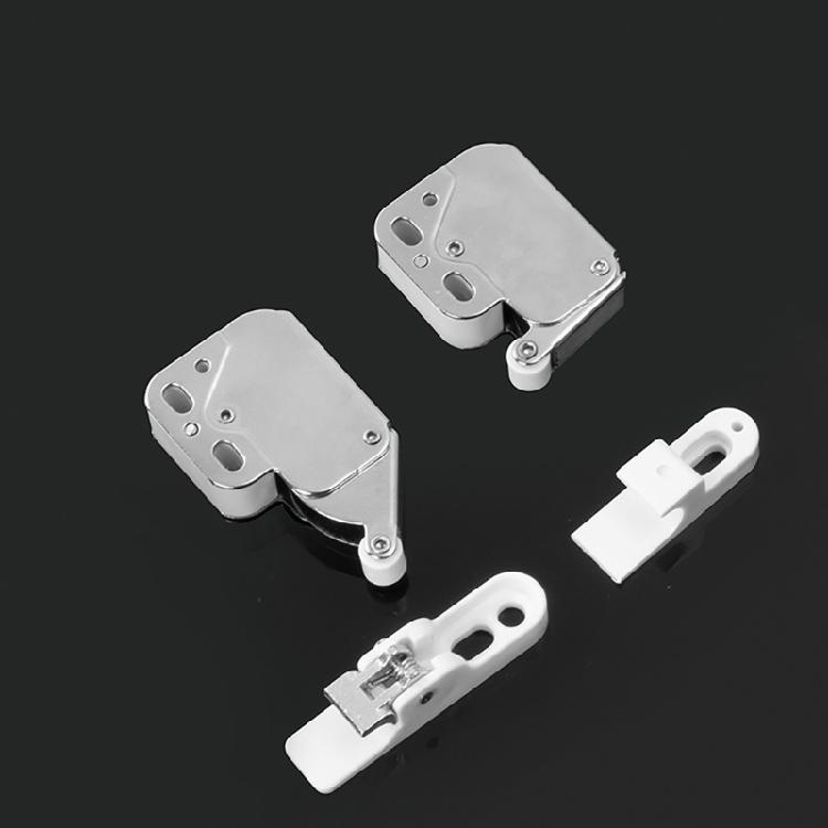 Cabinet Push Open Latches Touch Latches Push to Open Catches Lock Rebound Self Locking Device for Cabinet Drawer