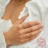 S925 Sterling Silver Turquoise Pearl Ring Vintage Simple Ring Trendy Premium Women'S Ring Ring