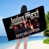 J-Judas P-Priest ROCK BAND Asciugamano da Bagno Microfibra Morbido Assorbente Traspirante Per Ragazza Bambini Decorativo Cartone Animato Asciugamano da Spiaggia