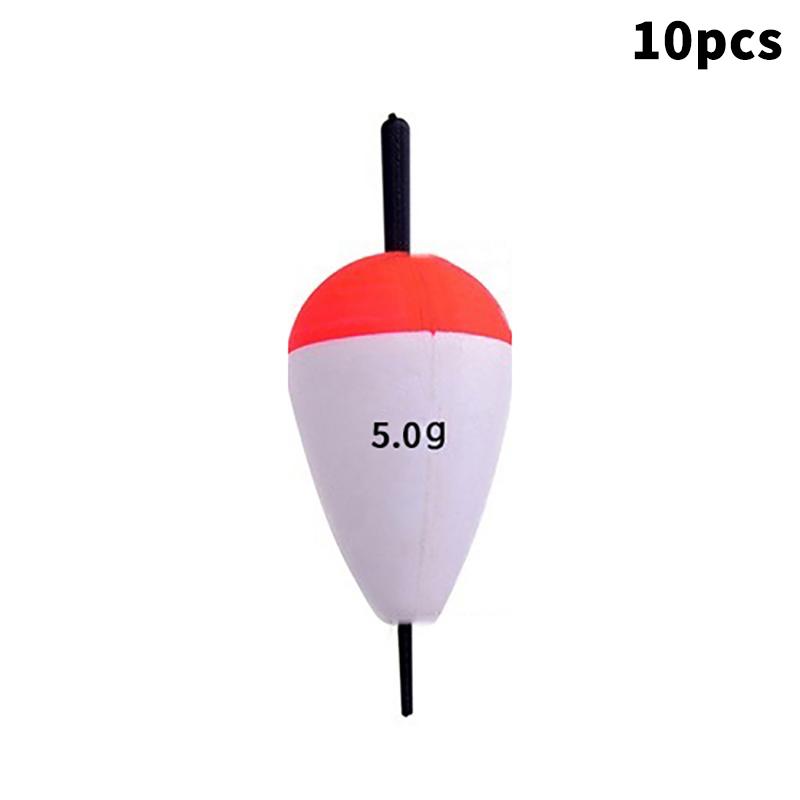 10Pcs Eva Luminous Fishing Night Float Light Stick Foam Plastic Bobber Sea Rock Fishing Striking Floats 1/2/3/5/10G