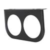 2 Hole Gauge Panel, 2" Easy Installation, Secure Dash Gauge Pods for Vehicles (Black)